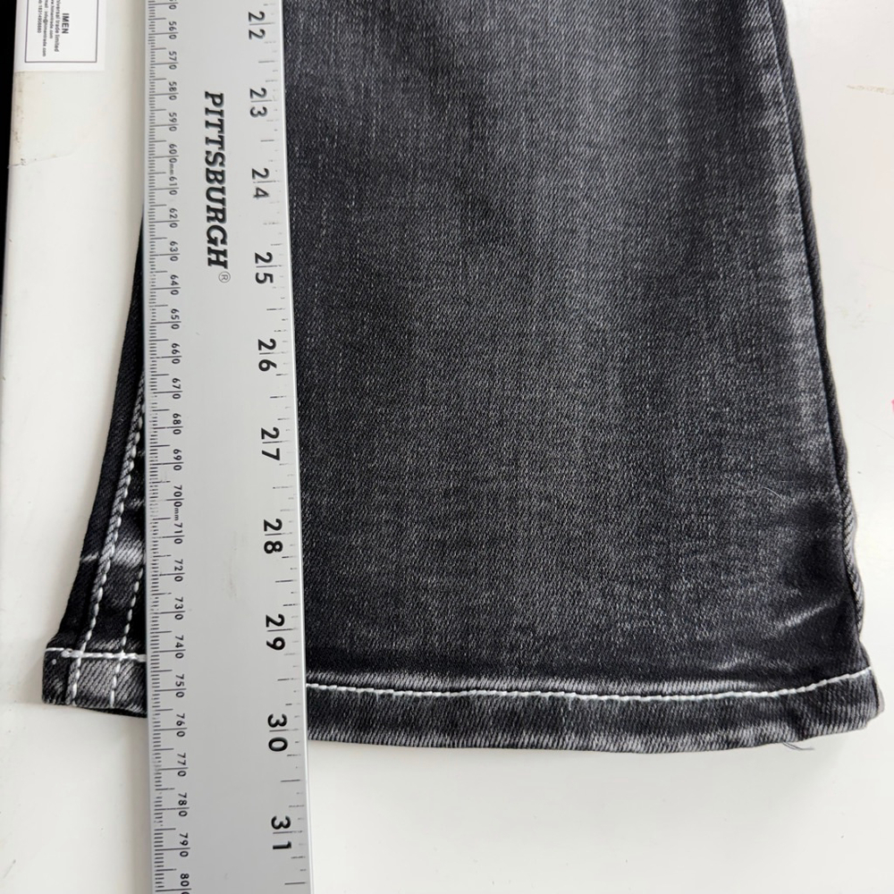 Fire & Rain Y2K Coquette Bootcut Jeans Size 9 Black Rhinestone Cross Pockets NWT - Picture 10 of 14